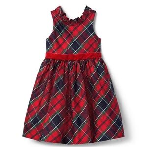 Janie and Jack Silk Tartan Plaid Holiday Dress
